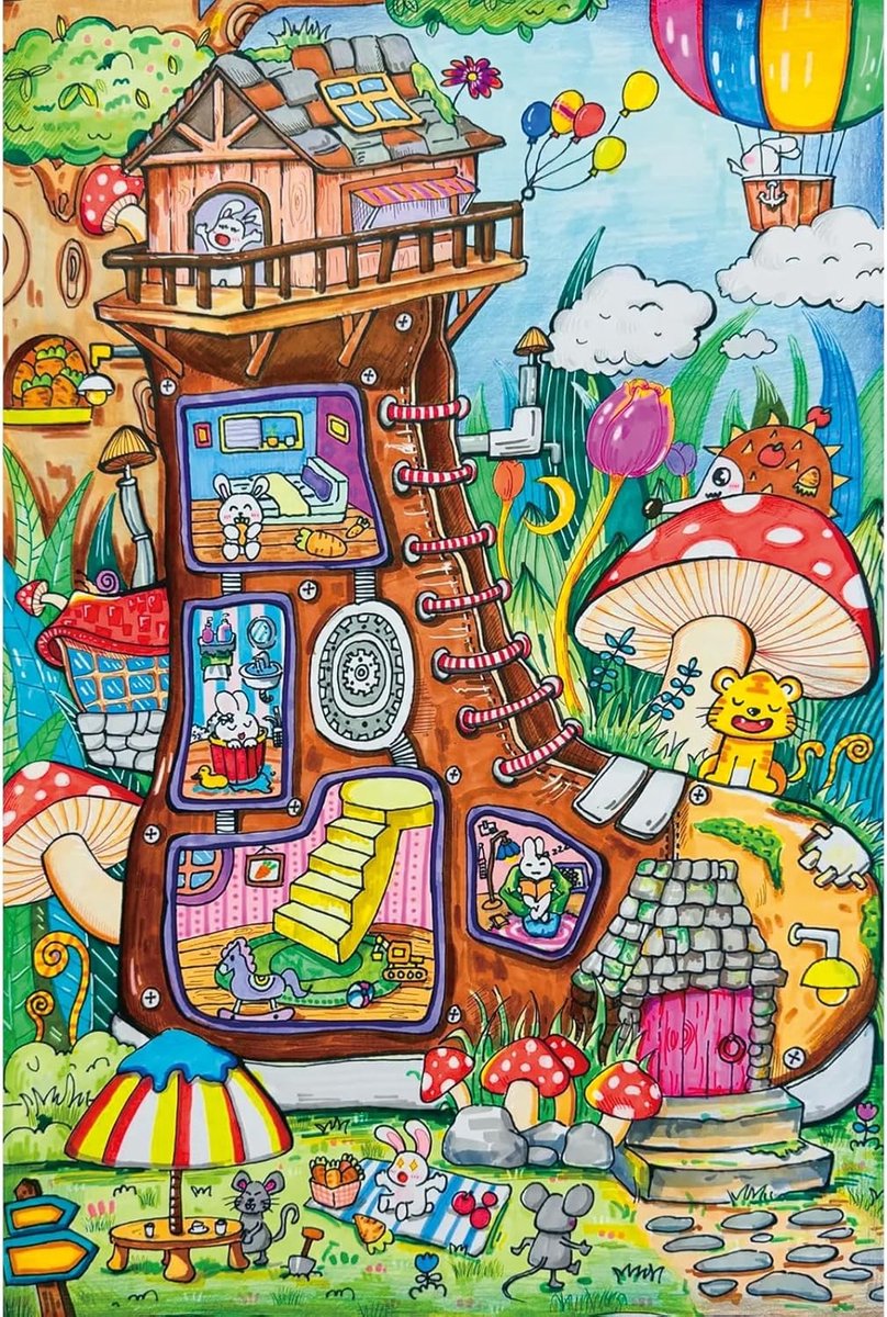 100-delige Puzzel voor Kinderen - Interactief Speelgoed met Schoenen Thema en Fantasie Ontwerp