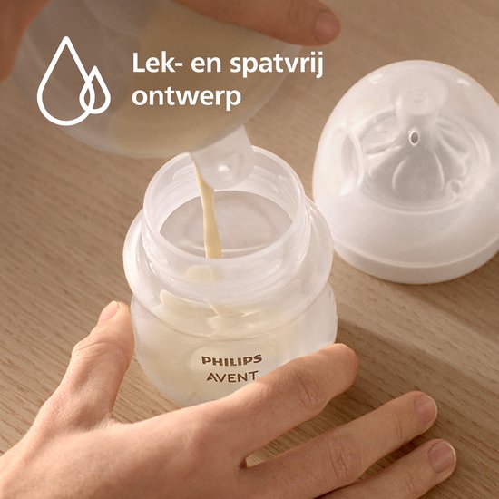 Philips Avent Natural Care Handsfree Wearable Borstkolf SCF494/21 - Draadloze Enkele Elektrische Borstkolf - Stille Borstkolf voor Onderweg - Inclusief Alle Maten - Oplaadbaar - Past in BH - Lekvrij Ontwerp van Philips Avent — afbeelding 3