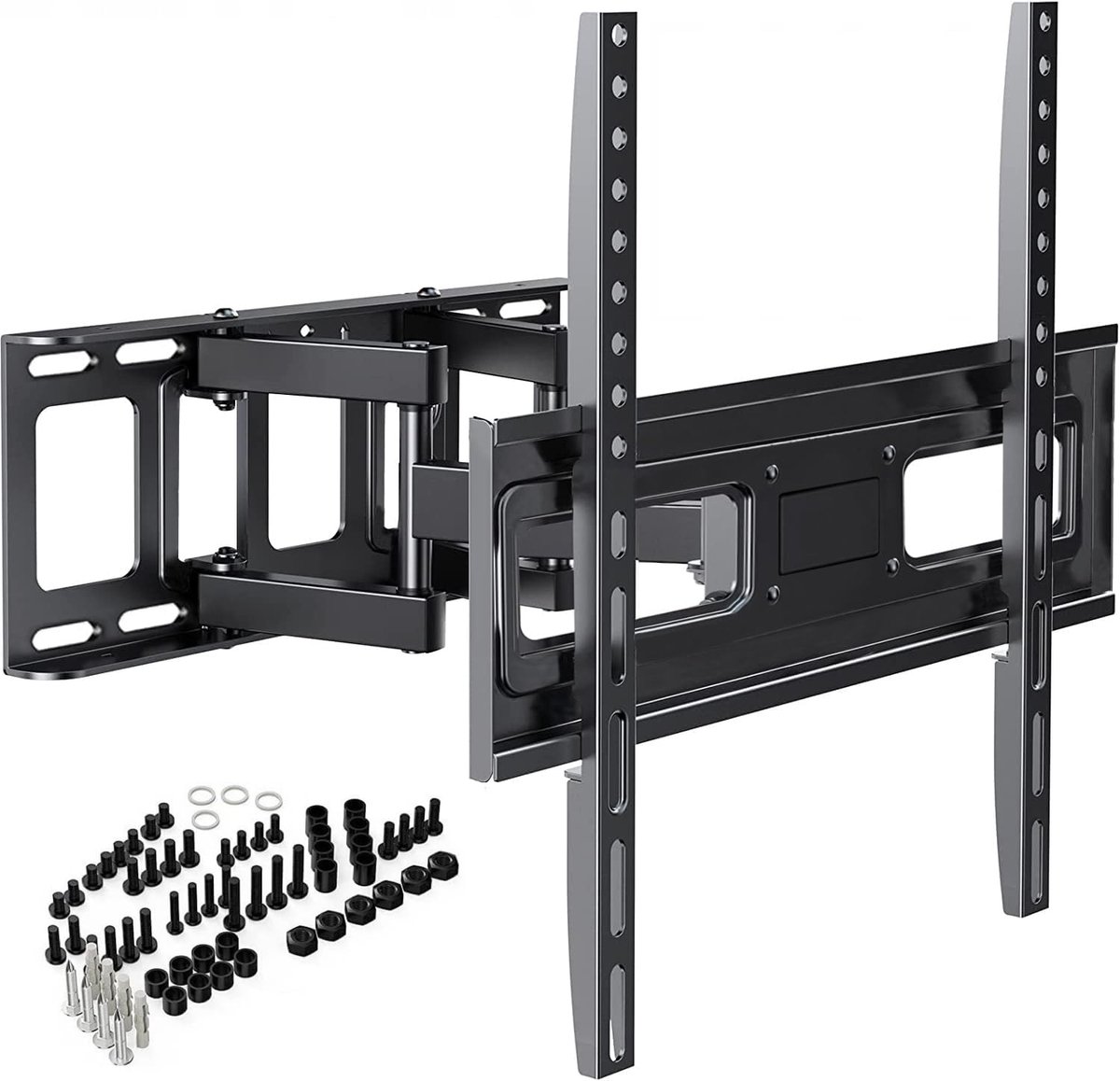 SnelShoppen - TV Wandsteun, Zwenkbare TV Beugel voor 32-65 inch LED, LCD, Plasma, Platte & Gebogen TV tot 40kg, Max. VESA 400x400mm