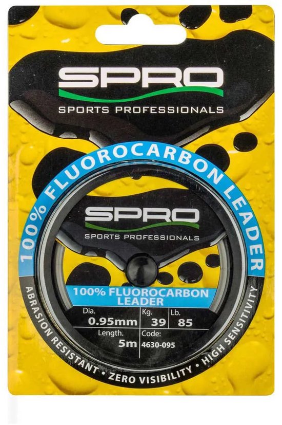 Spro 100% FC Leader - 0.95mm - 39kg - 5m - Fluorocarbon Lijn van Spro — afbeelding 2