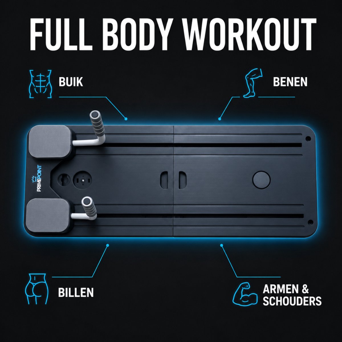 PrimePoint Elite Pilates Board met Antislip Trainingsmat - afbeelding 2