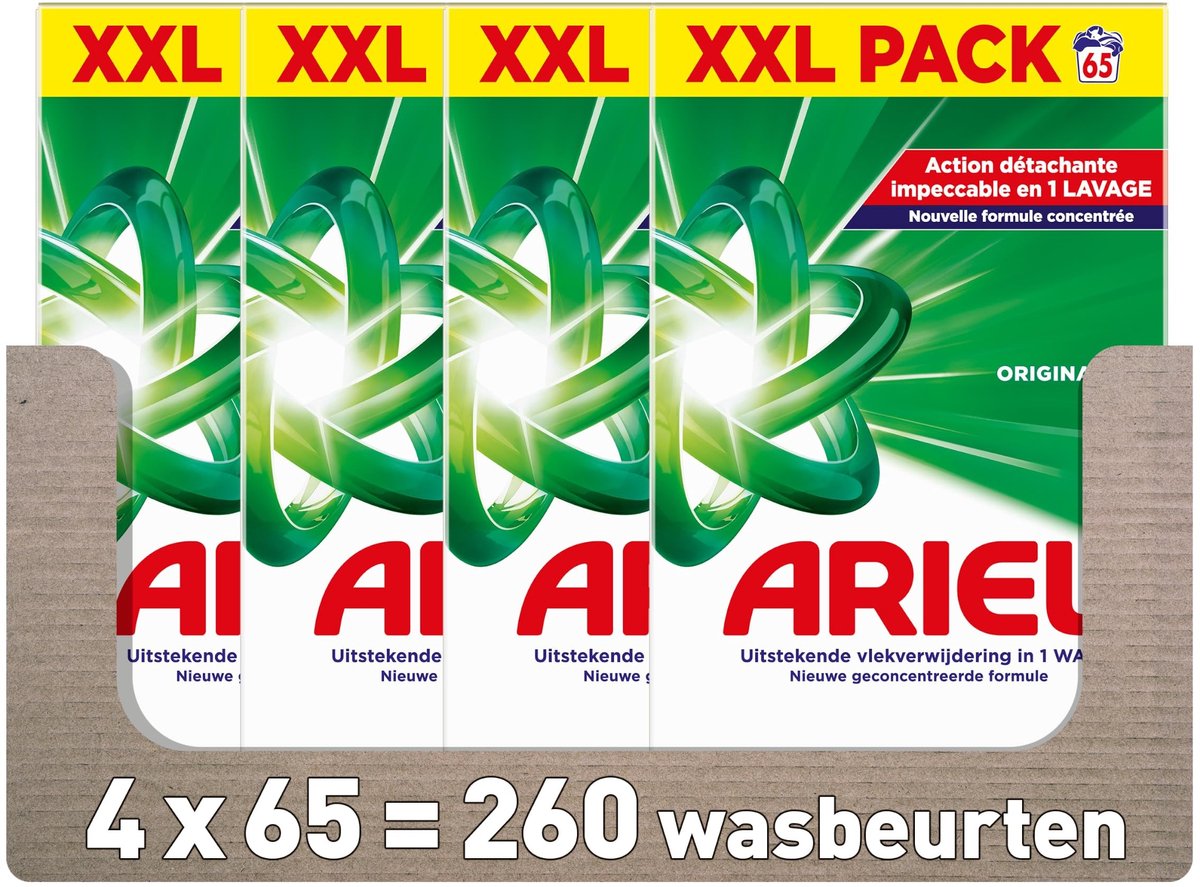 Waspoeder Original - Snel oplosbaar, 4x3.25kg, 4x65 wassen