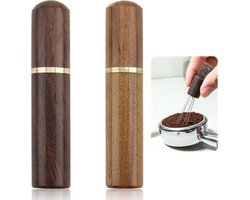 Set van 2 Verbeterde WDT Tools voor Espresso, Precisie Espresso Naald 0.4mm, Koffie Roerstaafje en Tamper voor Perfecte Koffie Bereiding en Cadeau voor Barista's