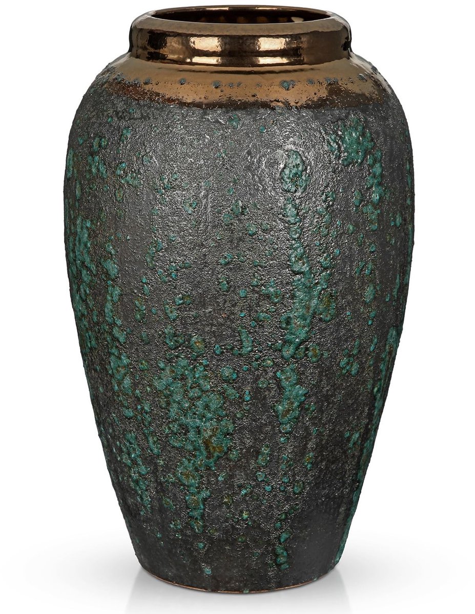 Ceramische Bloemenvase - Vintage Rustiek - 30cm Hoog