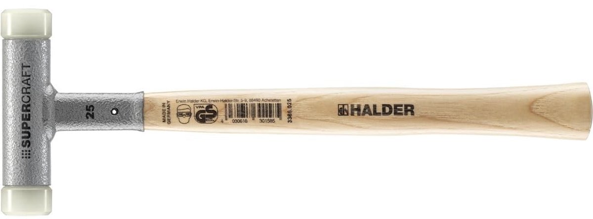 Vibration-dempende Hamer met Ergonomische Hickory Handgreep - 25 mm