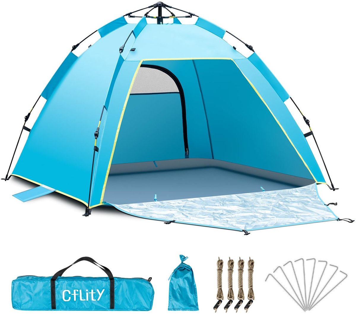 Pop-up Strandtent - UV 50+ Bescherming - Voor 1-3 Personen