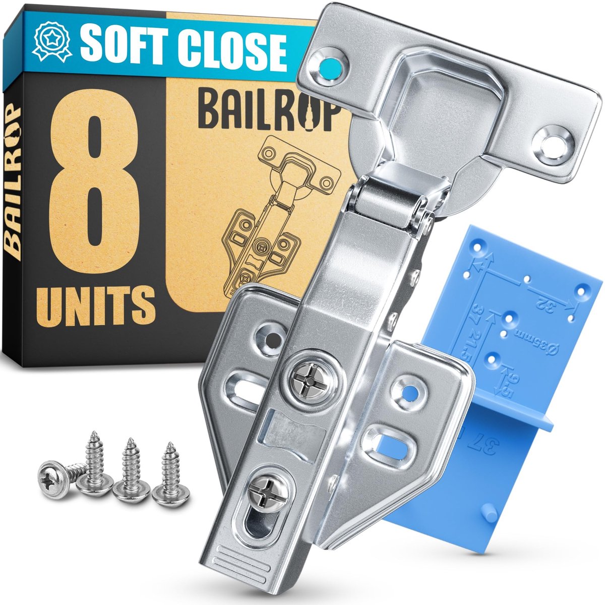 Keuken Deurscharnieren - 8 stuks met Softclose 35mm