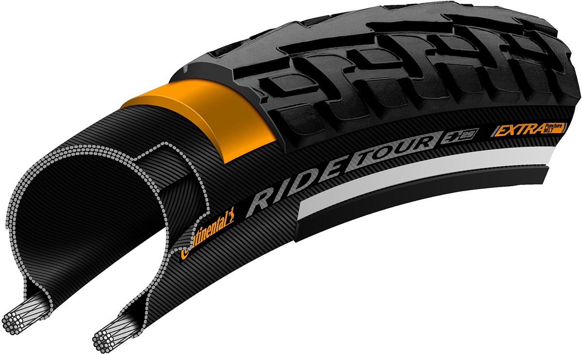 Fietsband - 26 inch - Semi-slick - Zwart