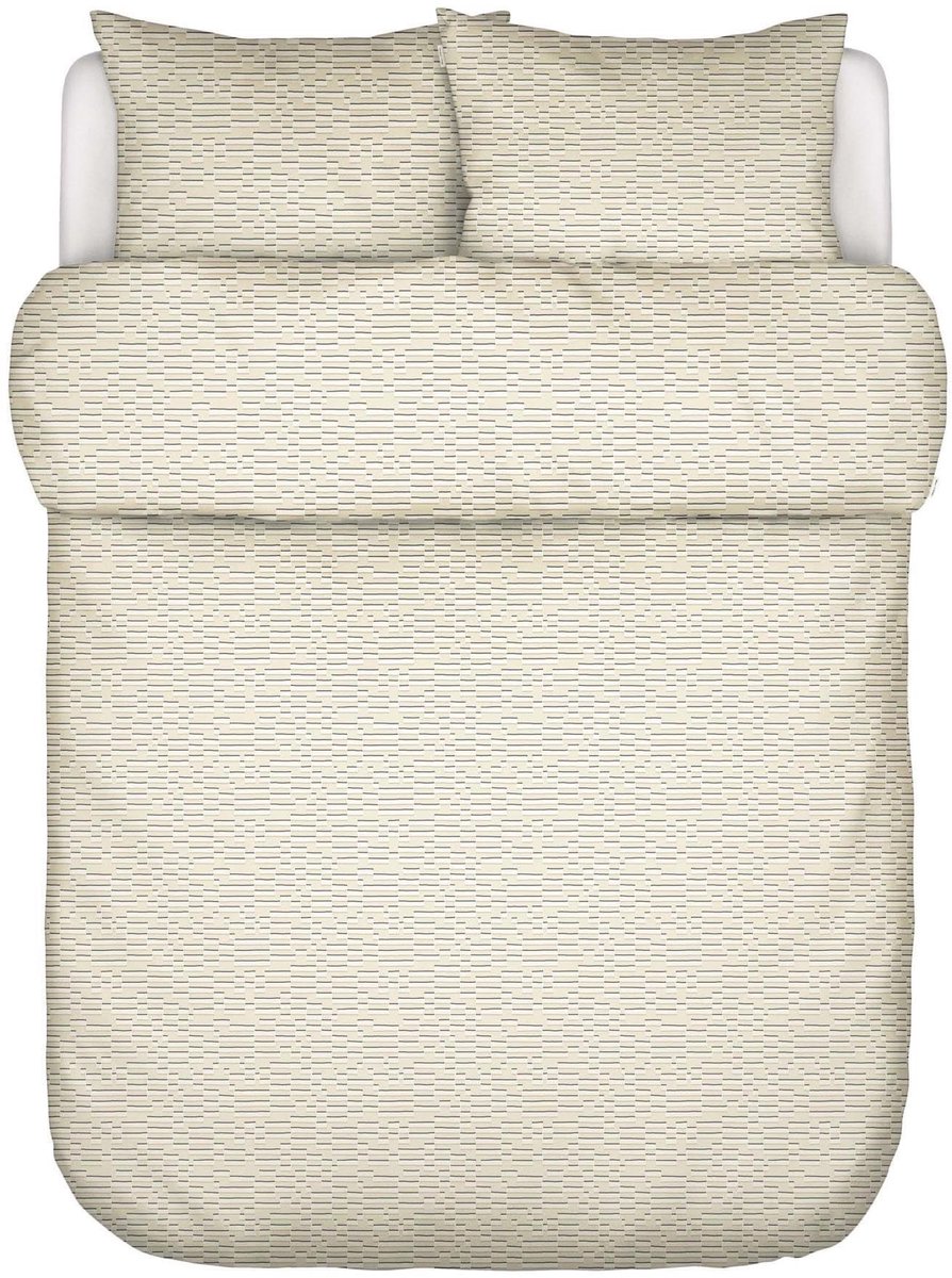 Dekbedovertrek Harpa - Biologisch katoen satijn - Oatmeal - 200x200/220 cm