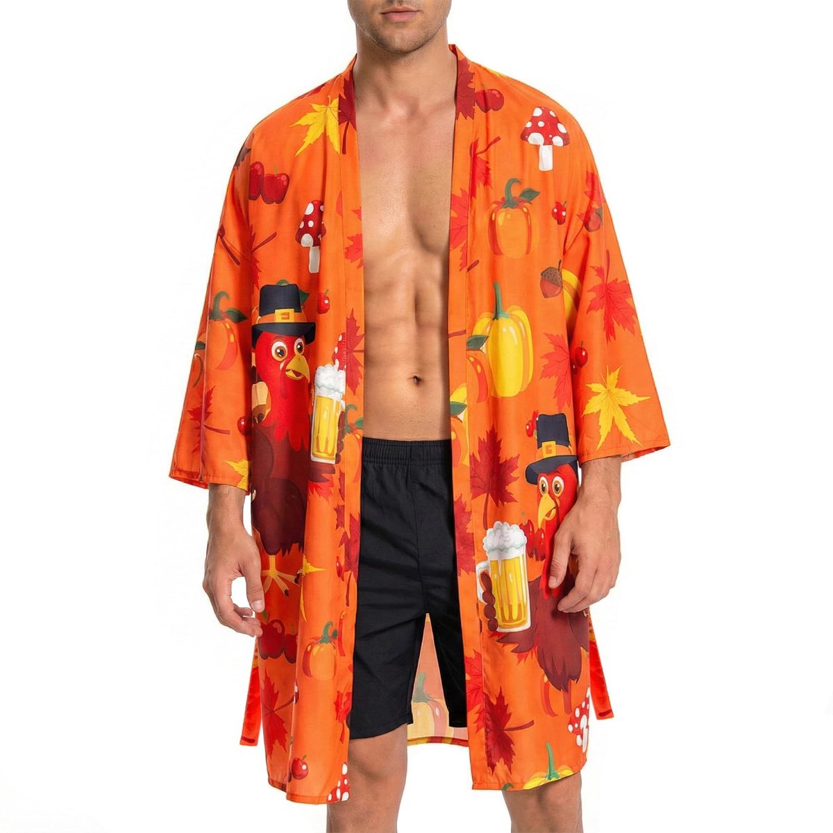 Heren Kimono Badjas - Lichtgewicht en Leuk - Turkije