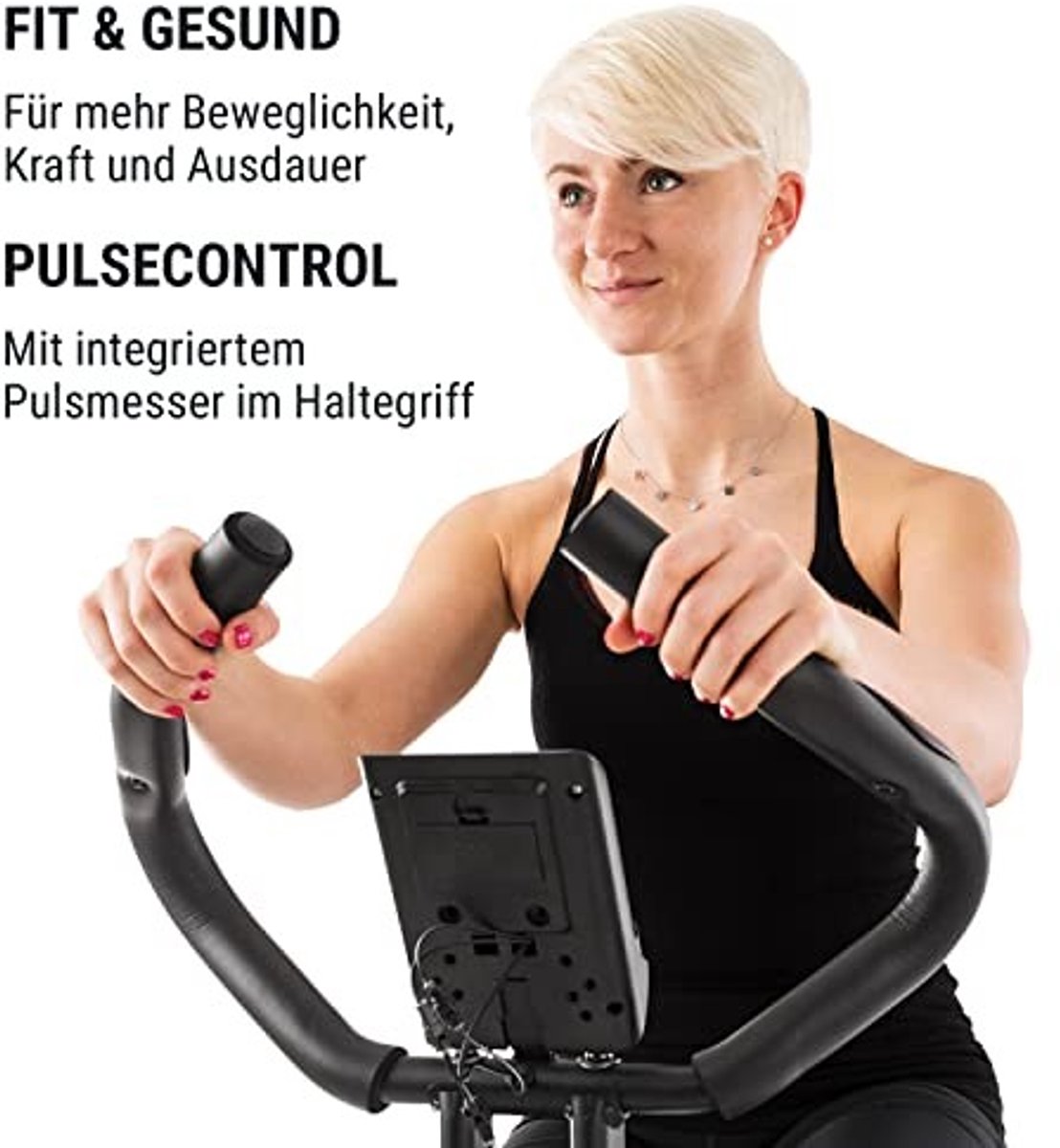 Vouwbare Exercise Bike met Magnetische Weerstand - Fitness F-Bike met Hartslagmeter