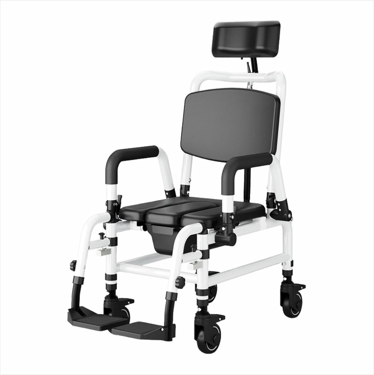 Douchestoel met rugleuning en armleuningen - Comfortabel badzitje voor senioren en gehandicapten, ideaal voor veilig douchen en transfers