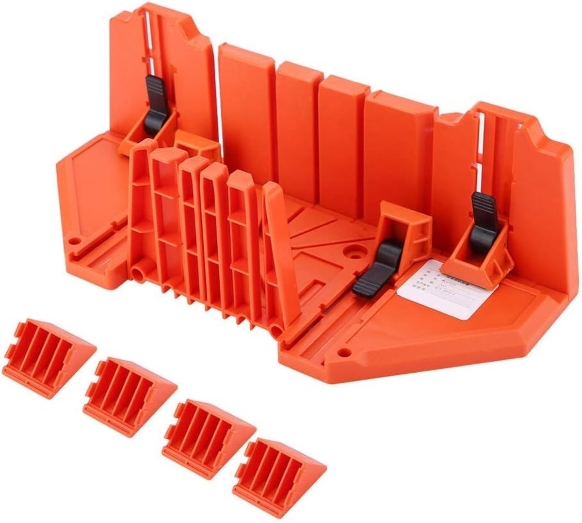 Plastic verstekbak voor nauwkeurig zagen, verstelbare hoeken 90°/45°/22.5°/0°, inclusief zelfsnijdende schroeven, 35.5 x 11 x 15 cm