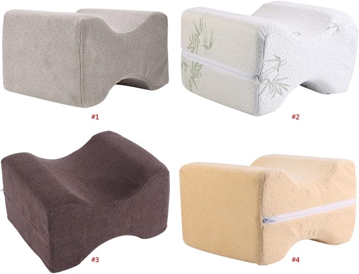 Kussen voor Pijnverlichting bij Benen en Knieën voor Zijslapers, Geheugenfoam Kussen voor Sciatica, Lage Rugpijn en Heupklachten, Ideaal voor Tussen de Benen
