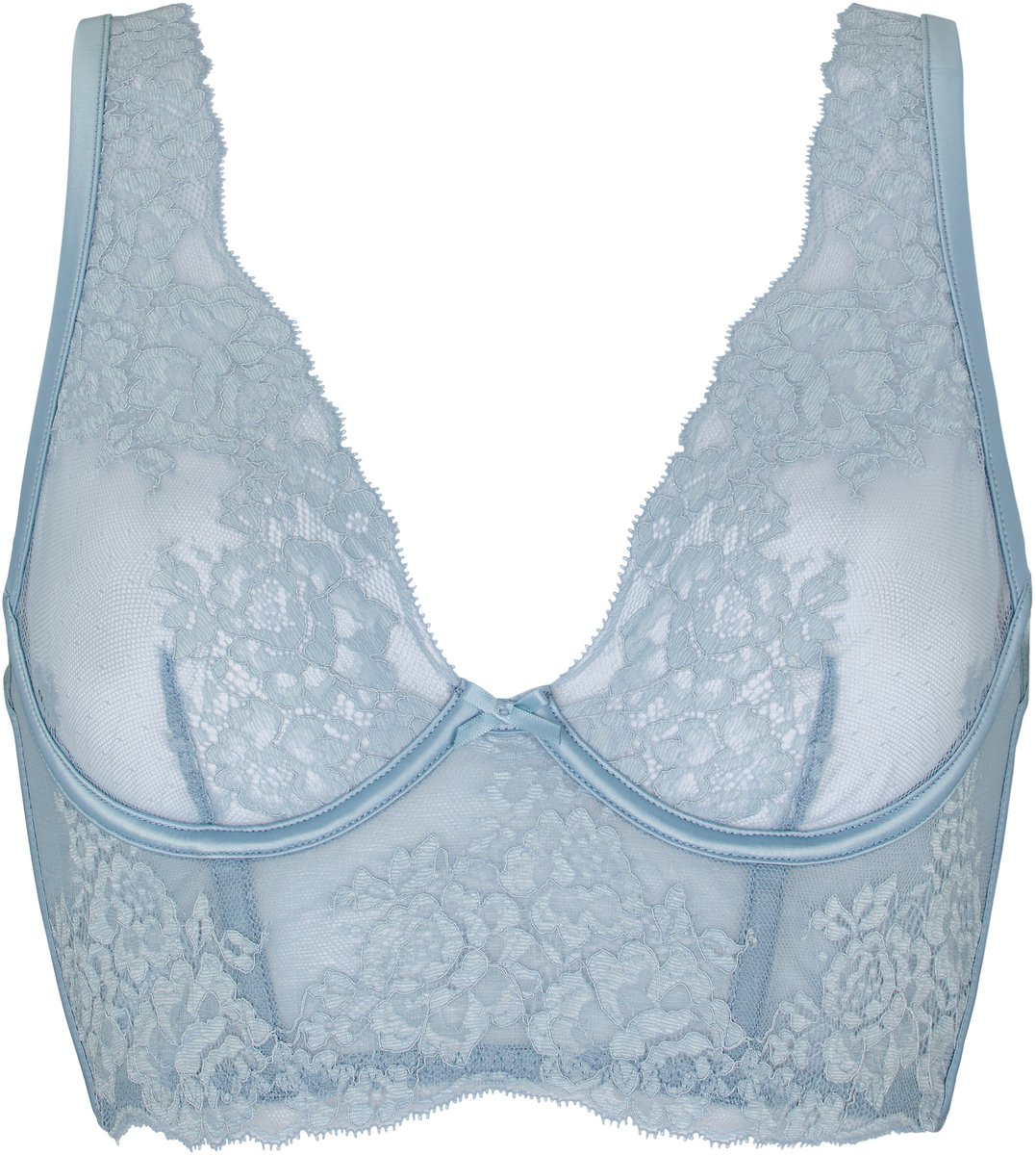 Hunkemöller Non-Padded Underwired Longline Bra Rosie Blauw