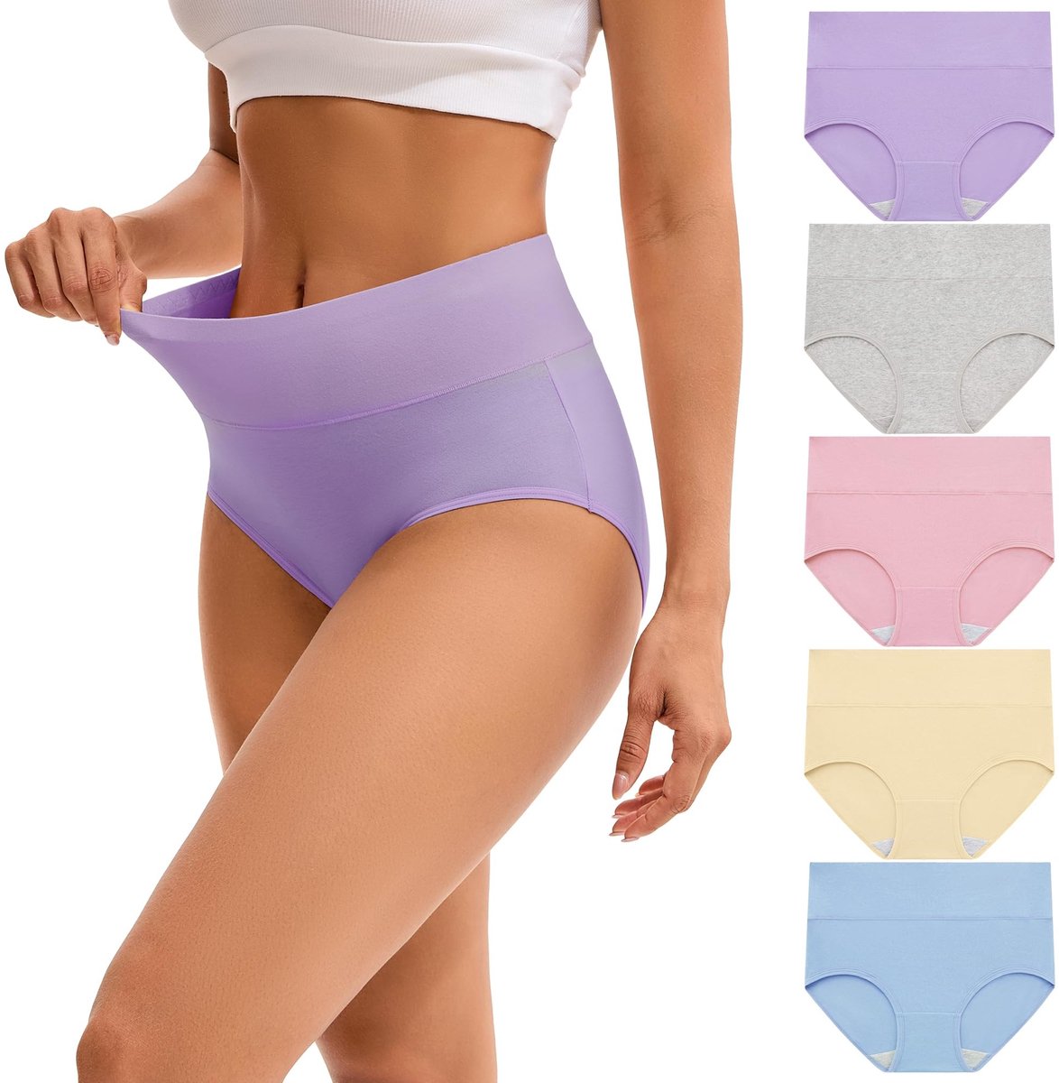 Dames ondergoed - Hoge taille - 5 stuks
