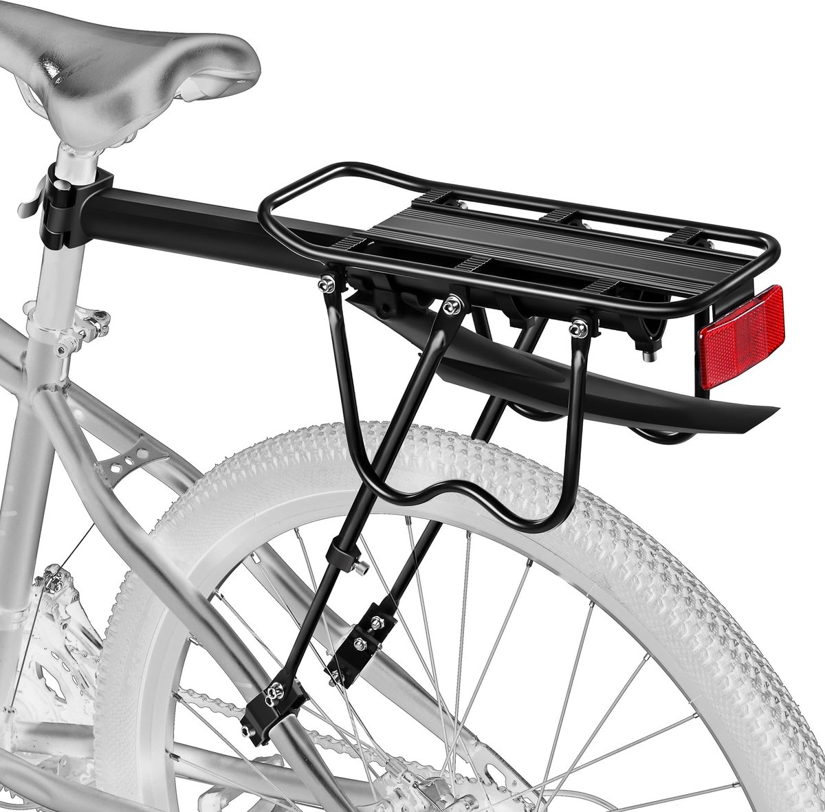 Fietsluggage Carrier - Achtermontage - Zwart