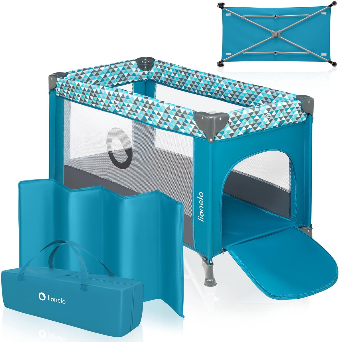 Vouwbed voor kinderen - Inclusief matras - Compact en met wielen