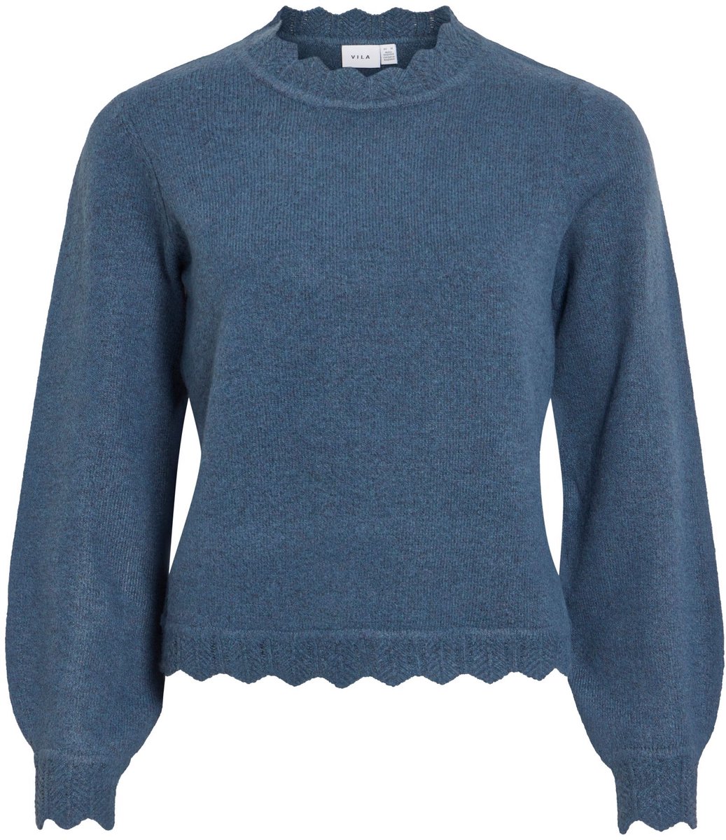 VILA - VINIKOLINA O-NECK L/S KNIT TOP - NOOS - Dames - Gebreide truien
