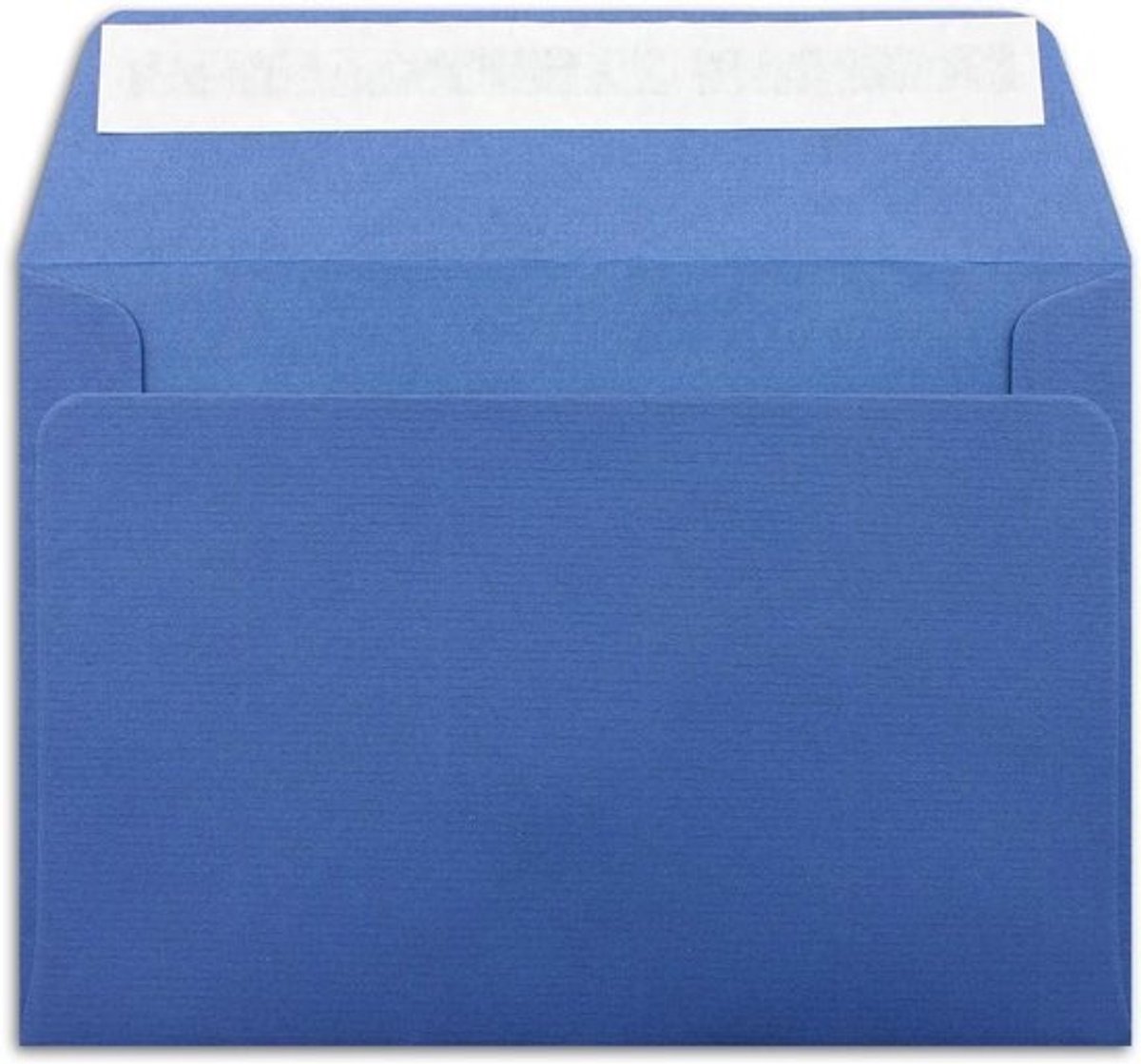 DIN C6 Enveloppen - Gekleurde Enveloppen Geribbelde Enveloppen - Wenskaarten Versturen - Zelfklevende Sluitstrip - 114 x 162 mm - Donkerblauw