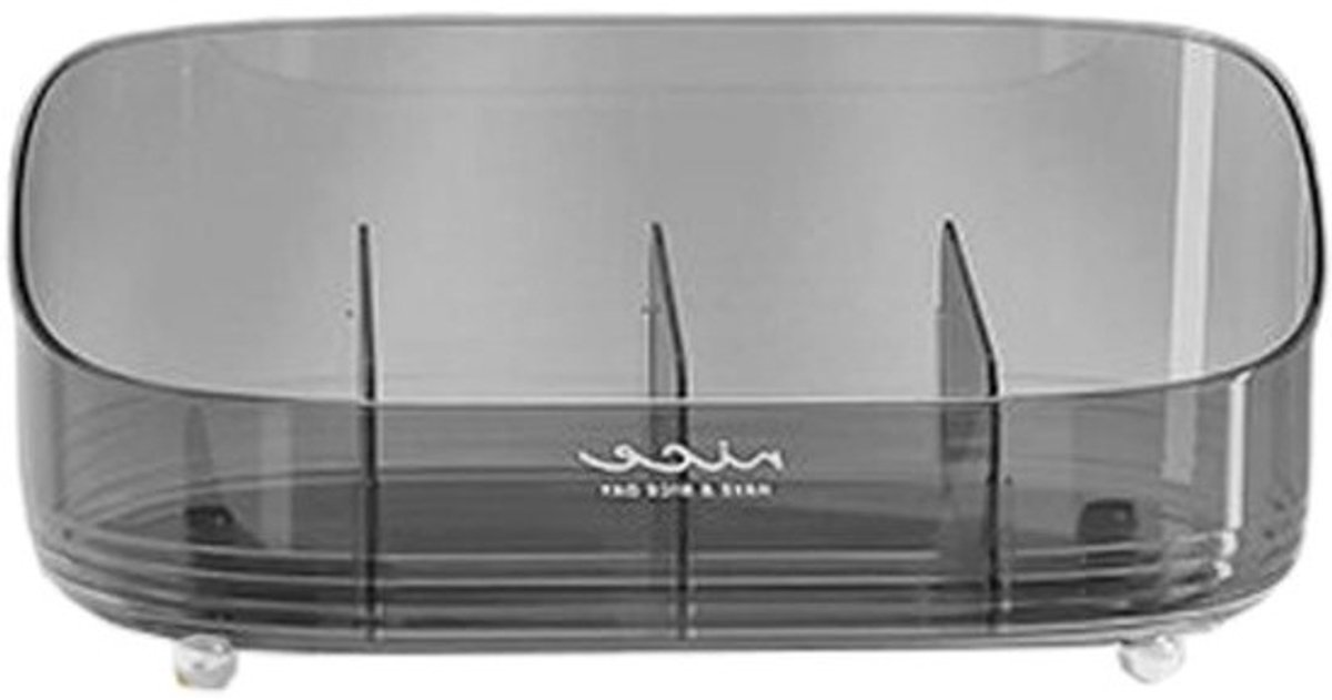 Make-up Organizer - Cosmetica Opberger - Bureau Organiseren - Flexibele Compartimenten - Medium 26.5x18.5cm - Grijs