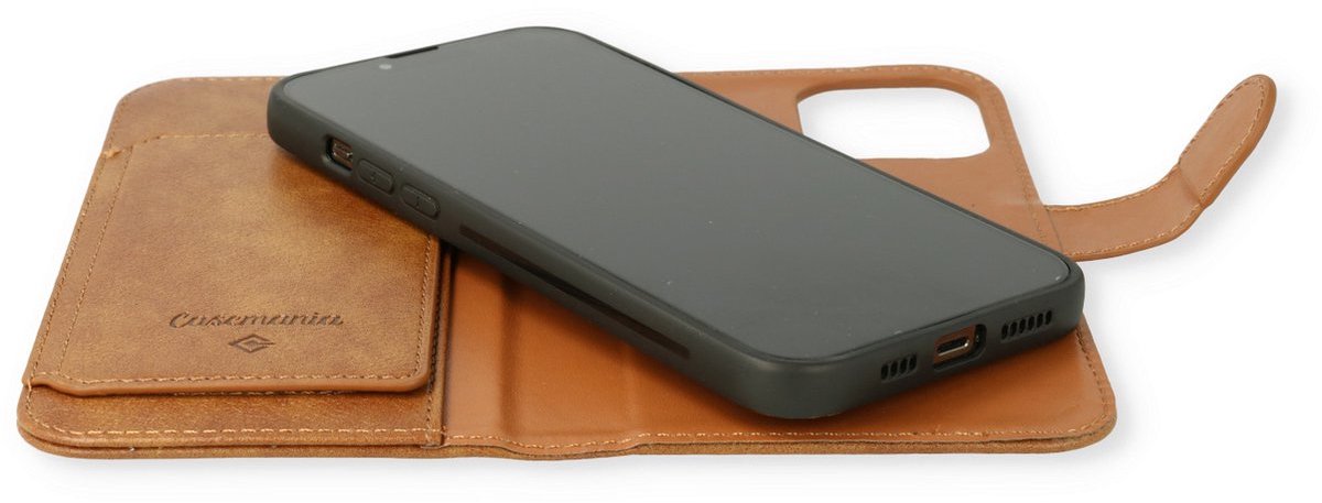 CaseMania Bookcase hoesje geschikt voor Samsung Galaxy A27 - Effen Bruin - Kunstleer - 2-in-1 Magnetisch Uitneembaar Design - 6 Pasvakjes 1 Steekvak