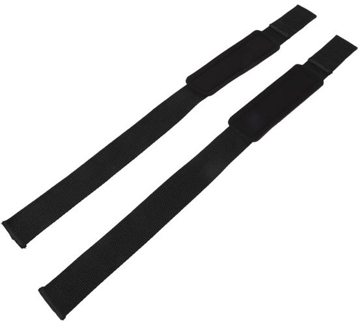 Polsbanden Gewichtheffen - Polssteun Brace - Krachttraining Fitness - Antislip Grip - 55 x 5 cm - Zwart