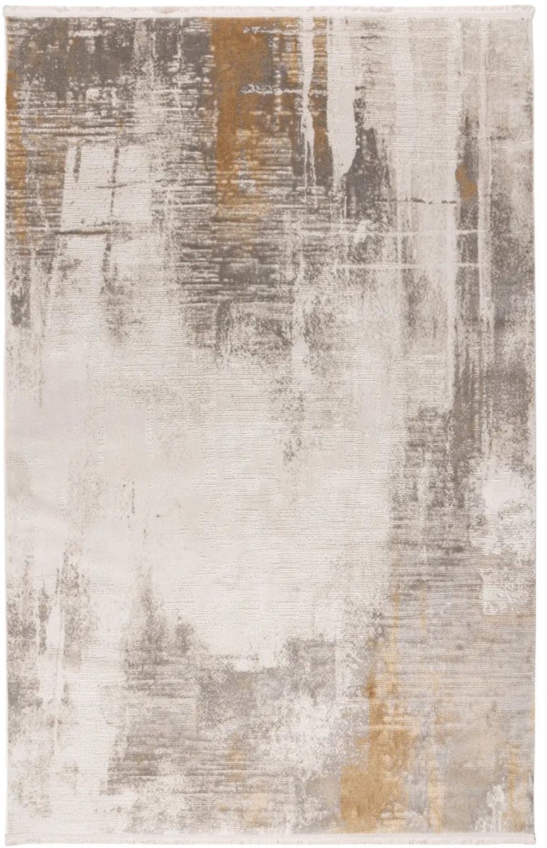 Dutch XXL Laagpolig Vloerkleed | Tapijt | Modena | Abstract | Goud | 160x230 cm