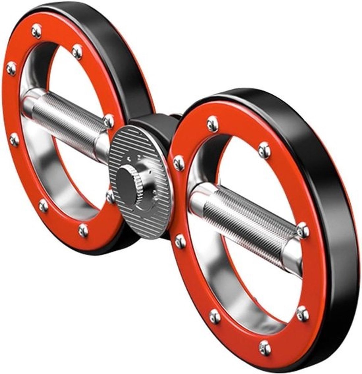 Armtrainer Krachttraining - Armrotator Onderarmtrainer - Bovenlichaam Trainen - 360 Graden Draaibaar - 37 cm x 16 cm - Rood