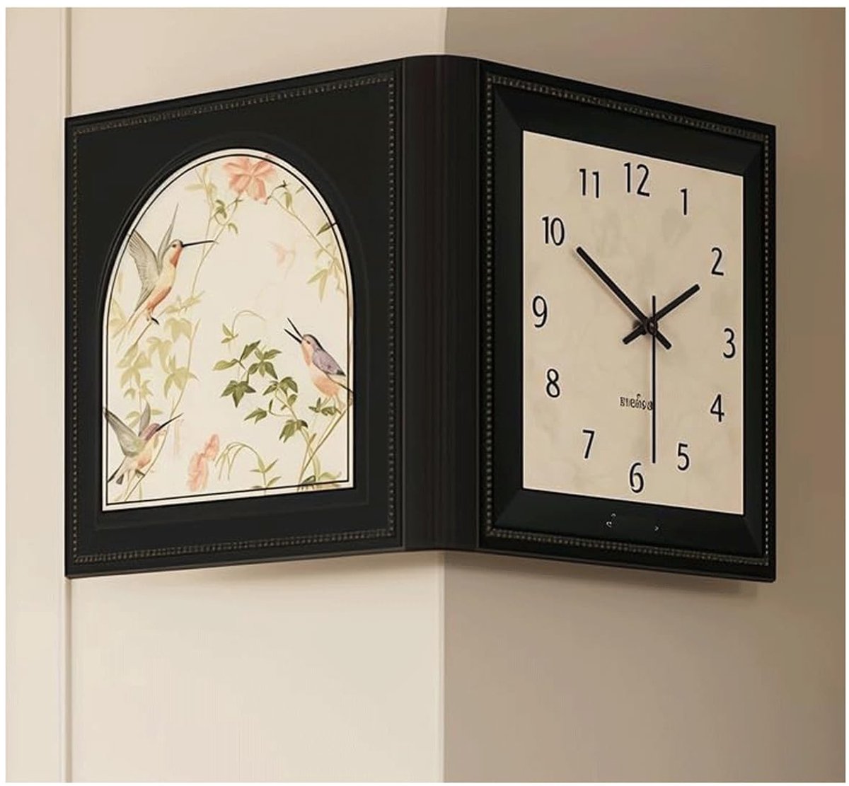 Vintage Wandklok - Dubbelzijdig en Stil 12 Inch
