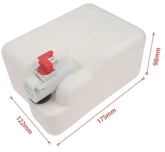 1.5L 12V Auto Ruitensproeiervat en Pomp - Voor effectieve ruitreiniging — afbeelding 2