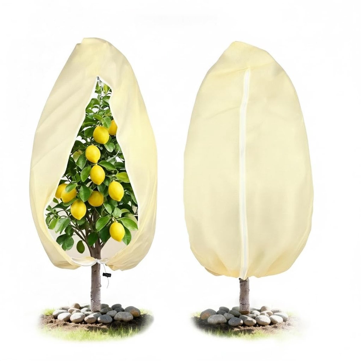 Winterbescherming voor Planten - Jute Zak met Rits 180 x 120 cm