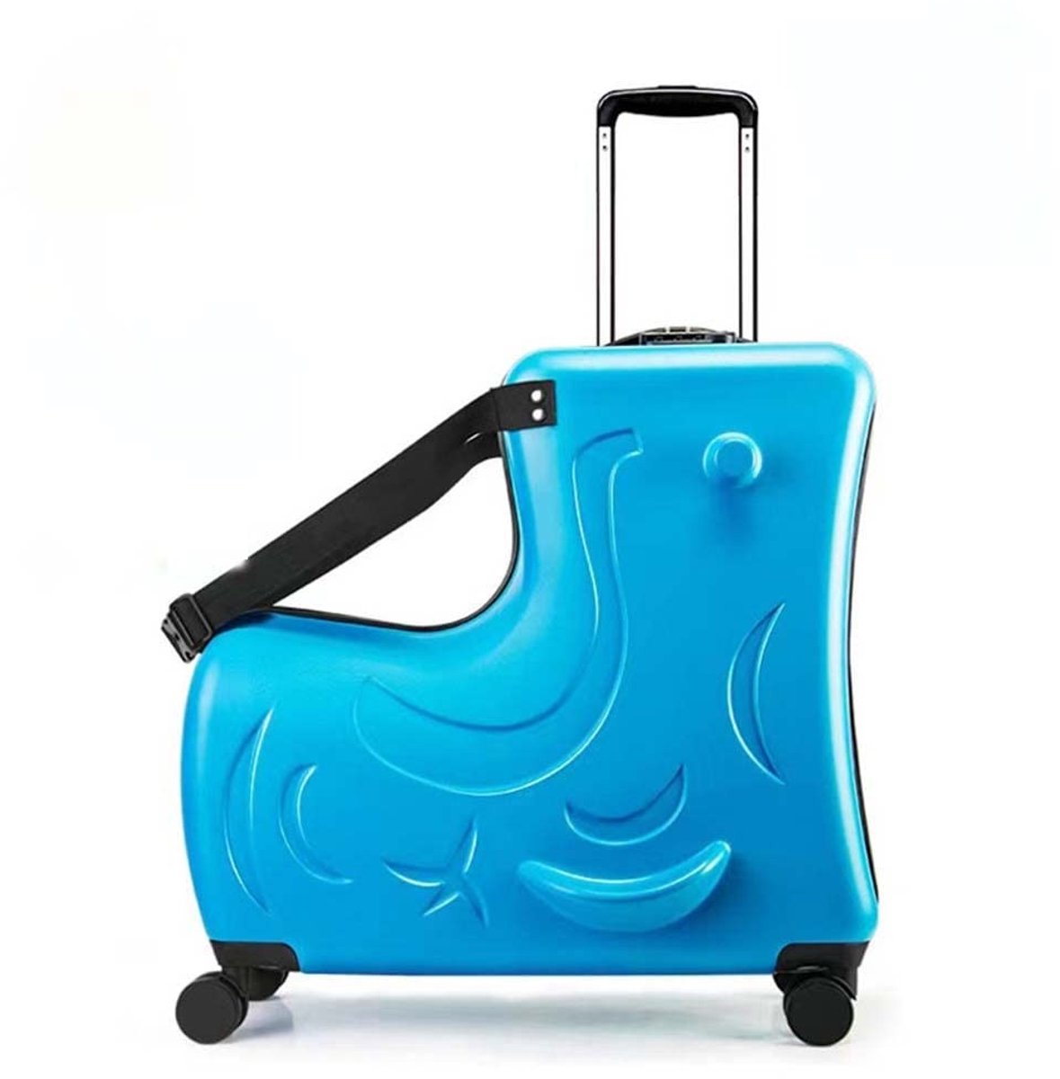 Reiskoffer voor kinderen - Blauw - 61 cm - Met wieltjes