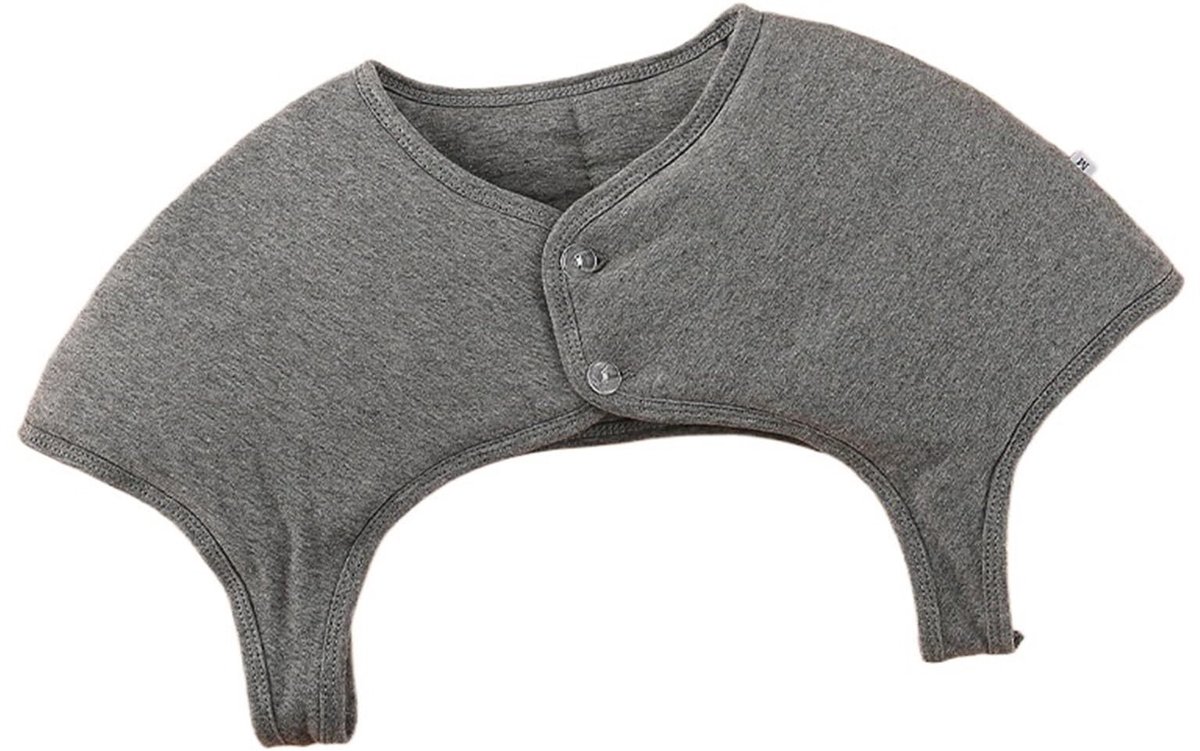 Schouderwarmer met Dubbele Steun - Winter Warm Schaal voor Nek en Schouders - Dark Grey M