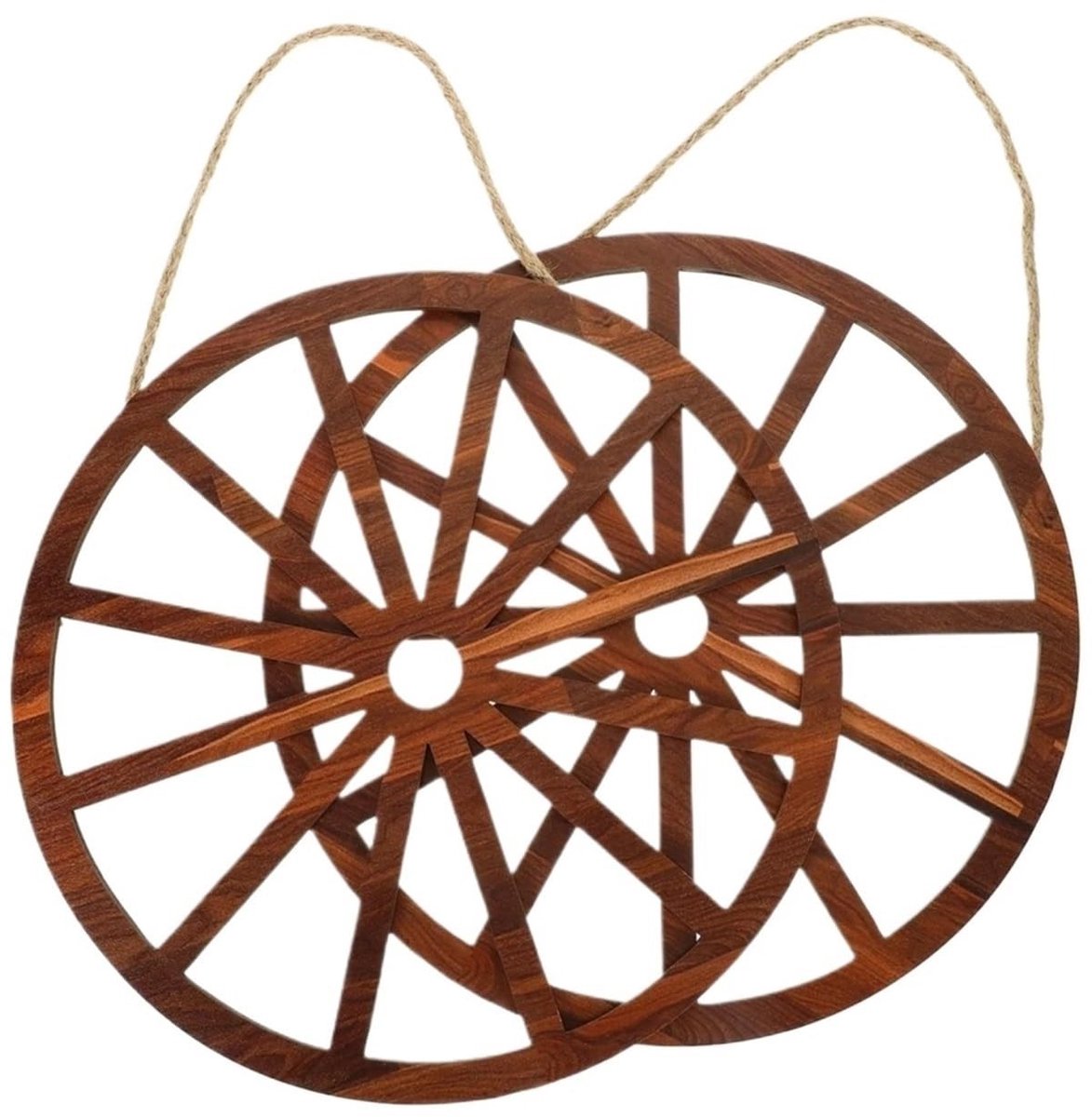 Decoratieve houten wielen - 2 stuks