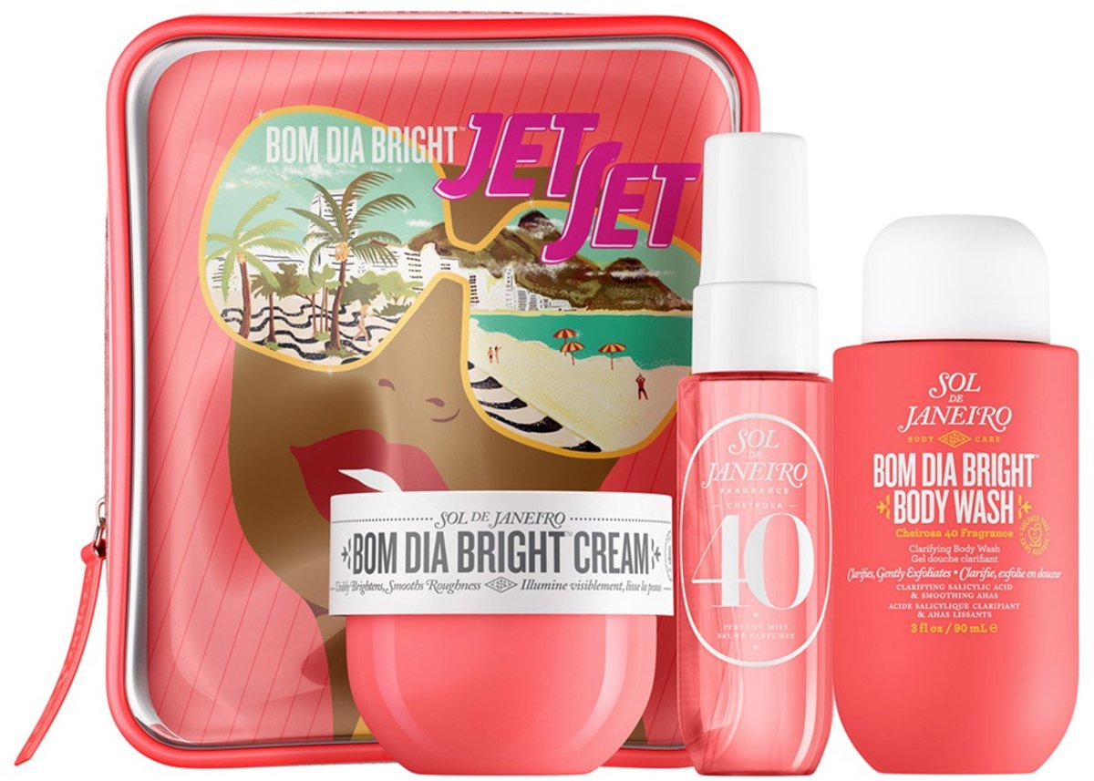 Sol de Janeiro 40 - Geschenkset - Douchegel 90 ml + Bodycrème 50 ml + Hair and Body Mist 30 ml - Giftset Vrouw - Cadeaudoos - Geschenkdoos - Cadeauset - Cadeaus voor Vrouwen - Badschuim - Doucheschuim - Shower Gel - Bodymist - Set - Parfum - Perfum