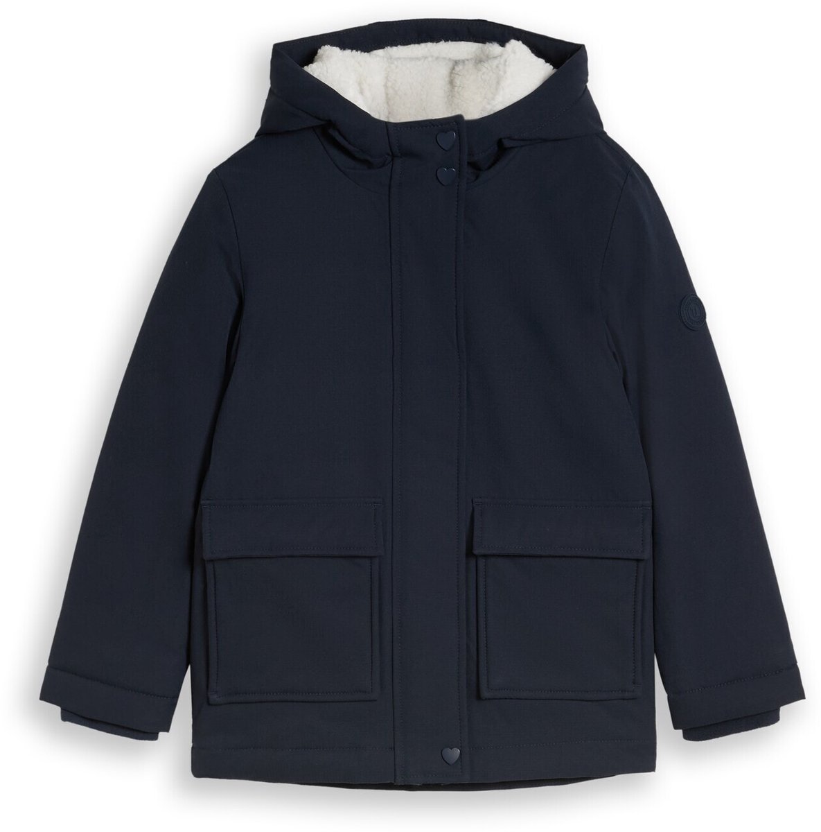 Tom Tailor - Winterparka met capuchon - Maat 104/110 - sky captain blue
