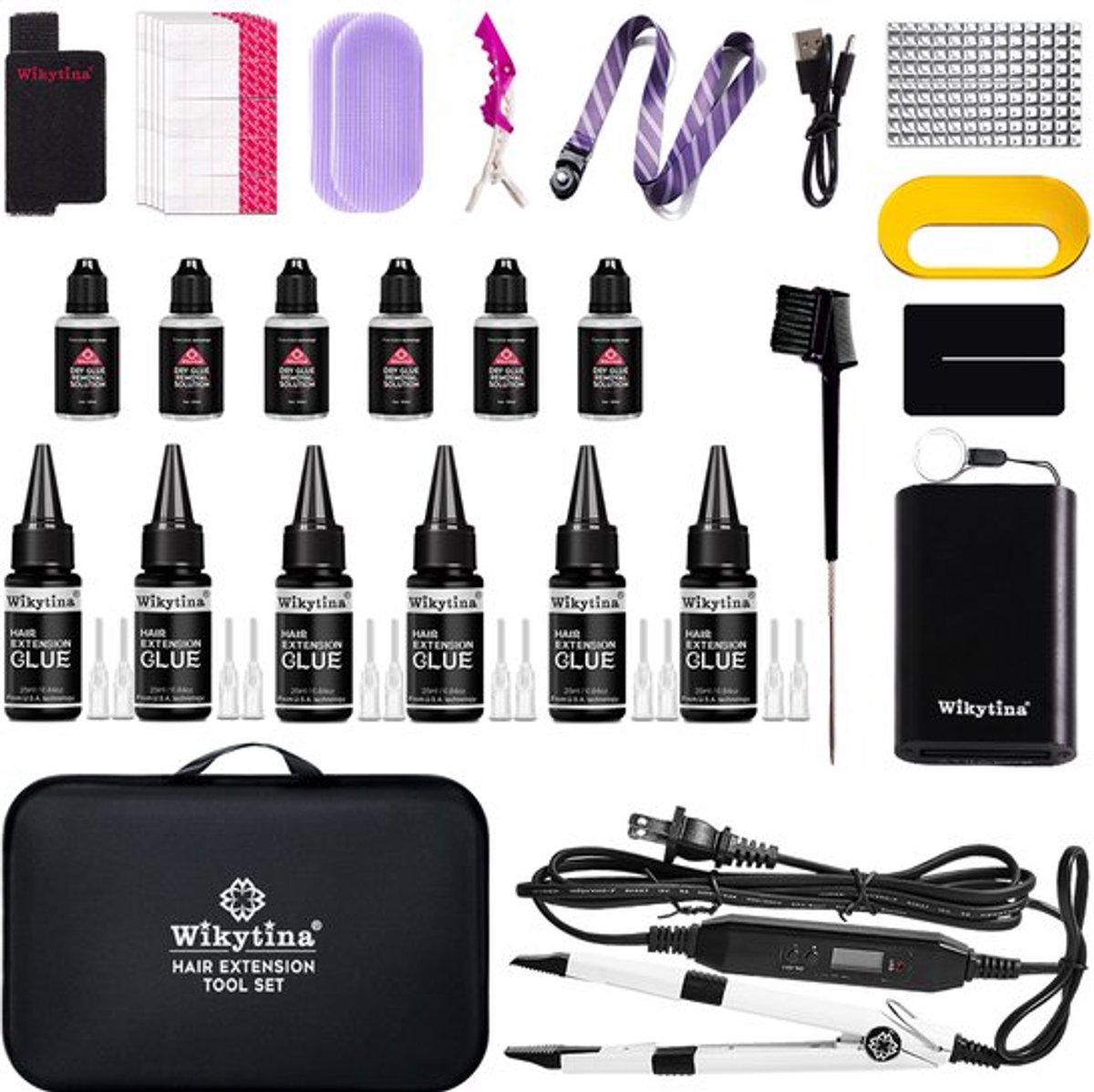 Haarverlengingsset UV Hair Set- I - Professionele Stylingtools - 1.5 kg Gewicht - Salon Accessoire - Lijmverwijderaar - Haarstyler Accessoire