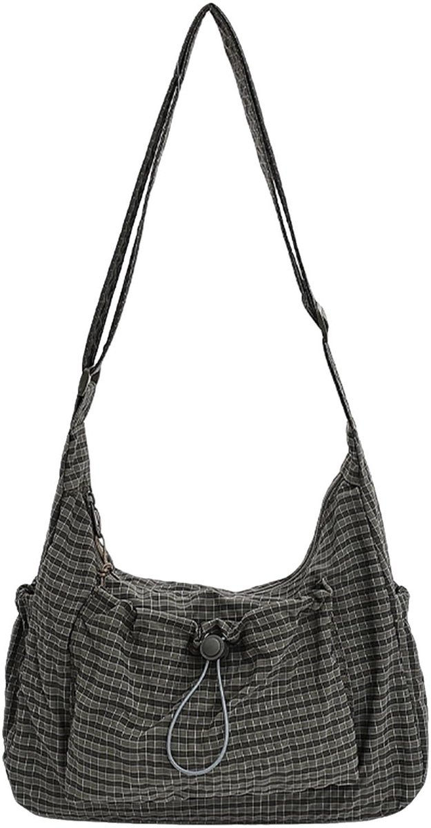 Checkered Sling Bag - Grote capaciteit voor shoppen en uitgaan