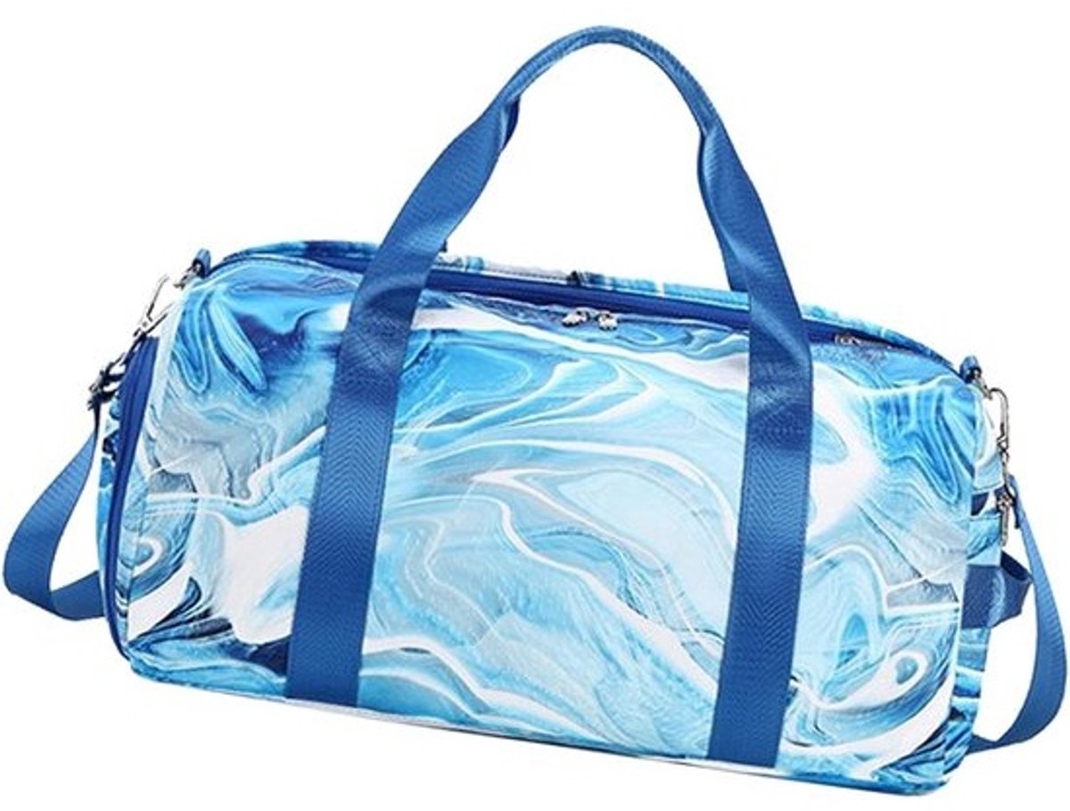 Sporttas - Yogatas Dames - Reizen en Sporten - Waterdicht Materiaal - 46x25x20 cm - Blauw