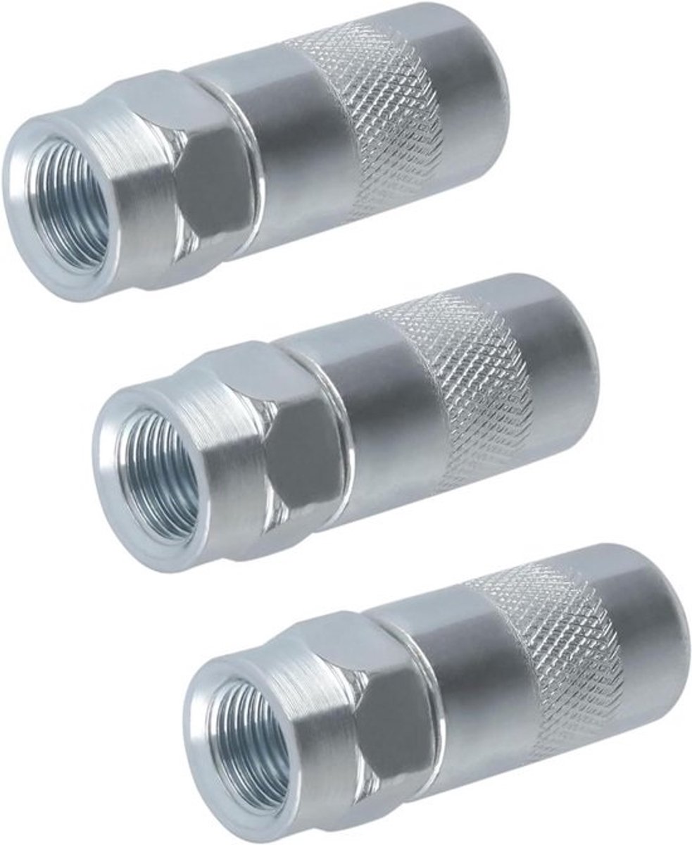 Vetpistool Koppeling - Vervangingsonderdeel Vetspuit - Smering Aanbrengen - Hoge Druk Bestendig - 1/8" NPT - Metaal