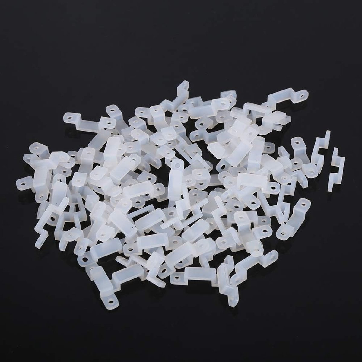 Montageclips voor LED-strips, 100 stuks, geschikt voor 8/10/12mm, silicone houder voor 3528 5050 1210 RGB verlichting