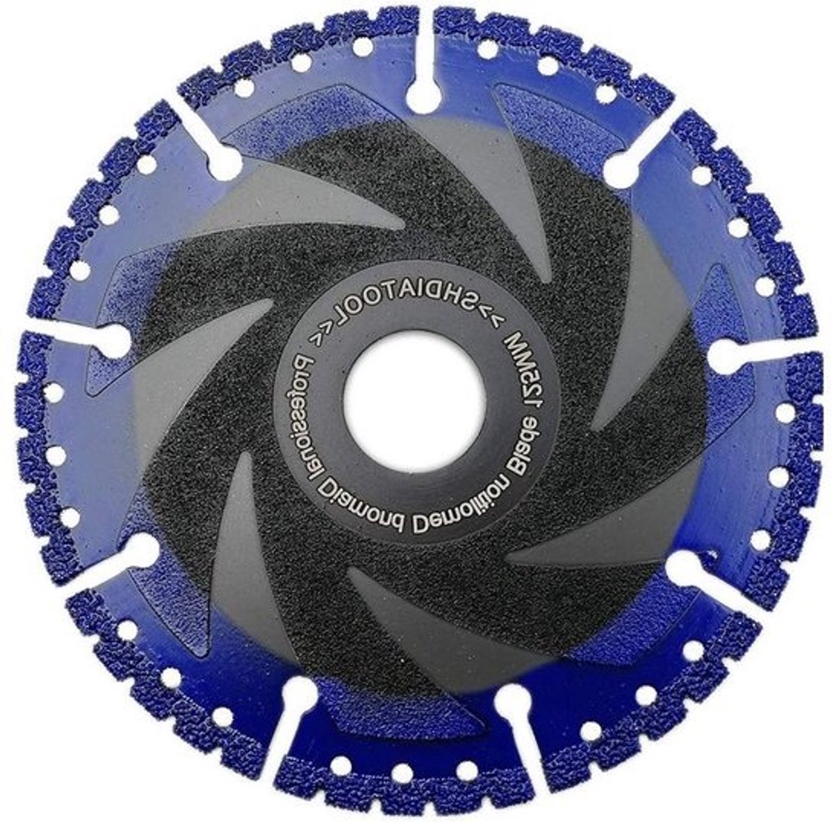 Diamantdoorslijpschijf - Diamantzaagblad Universeel - Materiaal Zagen - Vacuüm Gesoldeerd - 125 mm - Zilver