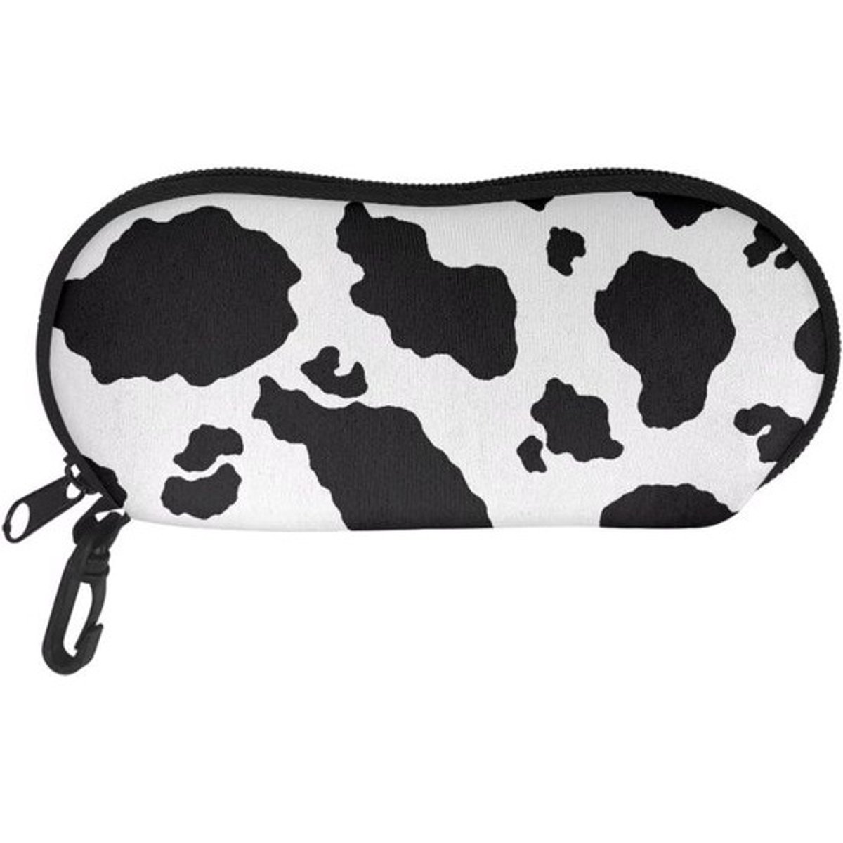 Brillenkoker - Brillenhoesje Etui - Brillen Beschermen - Met Riemclip - 18.5cm x 8.5cm - Zwart