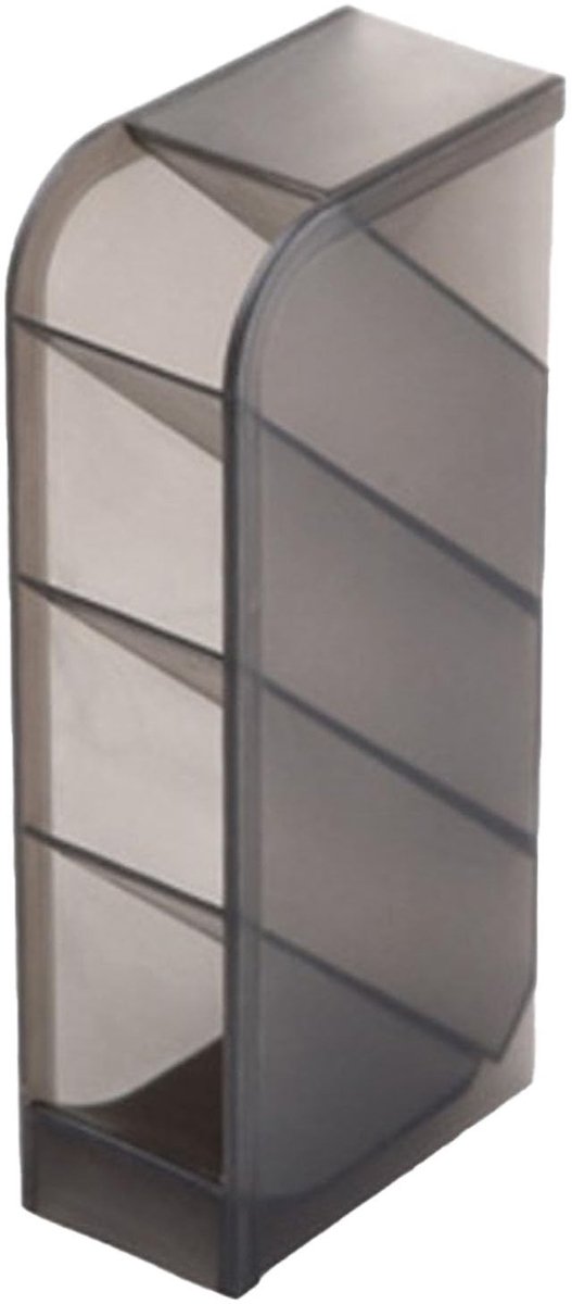 Pen Organizer - 4-vaks Transparante Houder - Zwart