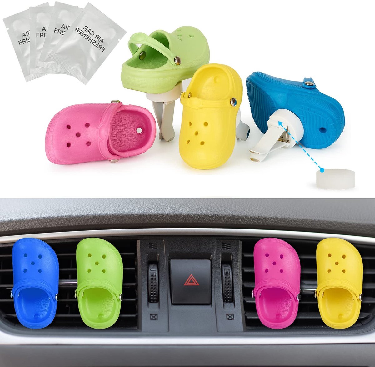 Auto Luchtverfrisser Clips - Mini Schoenen met Navullingen