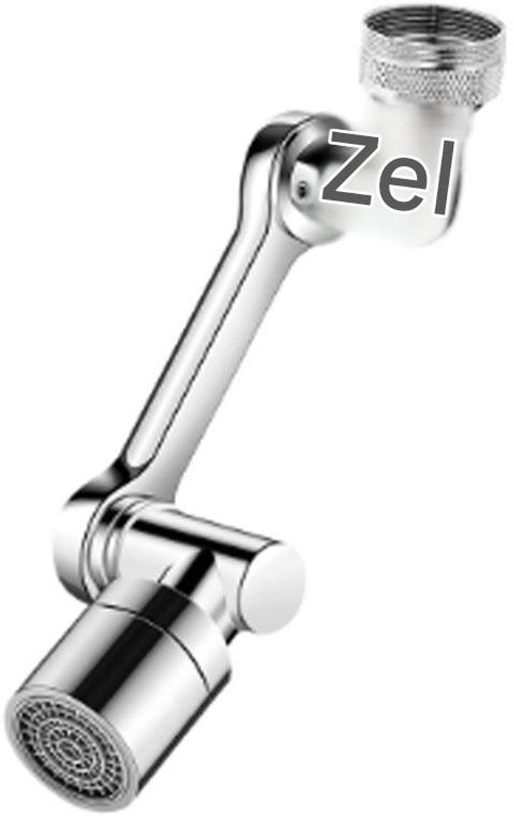 SSTRWGOOD Straalregelaar - Drehbare Kraanverlenger - 1080° Roteerbare Waterkraan Extender met Adapter - Geschikt voor Bad en Keuken - Metaal - Voor Inwendige Schroefdraad 20mm/22mm en Uitwendige 24mm
