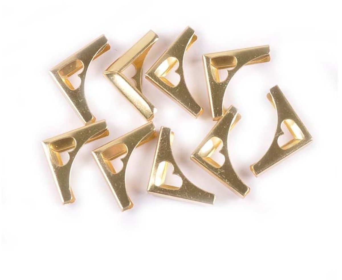Hoekbeschermers voor scrapbooken - Goudkleurig 22x22x4mm (100 stuks)