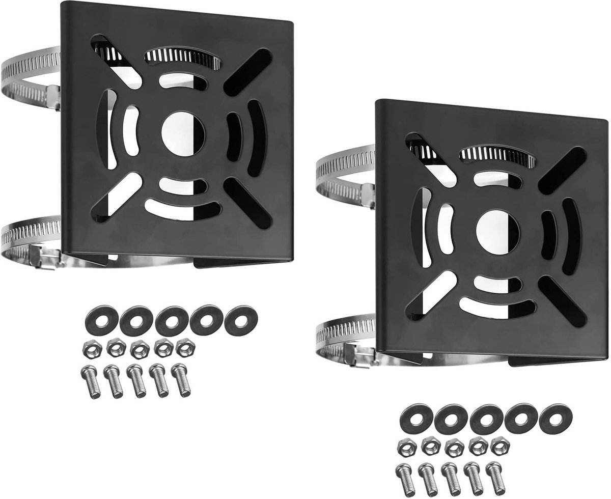 Universele Verticale Beugel voor Beveiligingscamera - Metaal met Clips