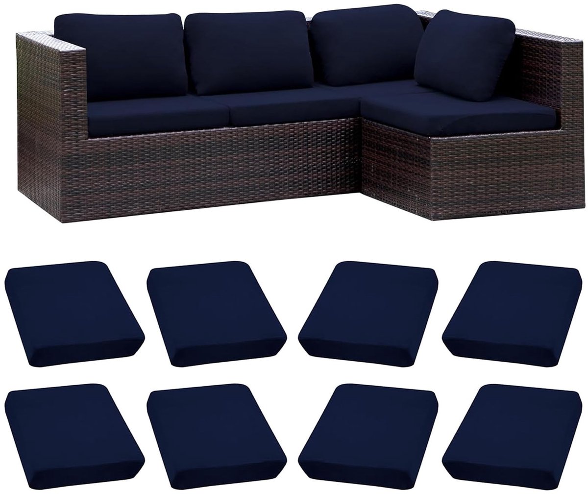 Outdoor Kussenhoezen - Stretchfit Donkerblauw